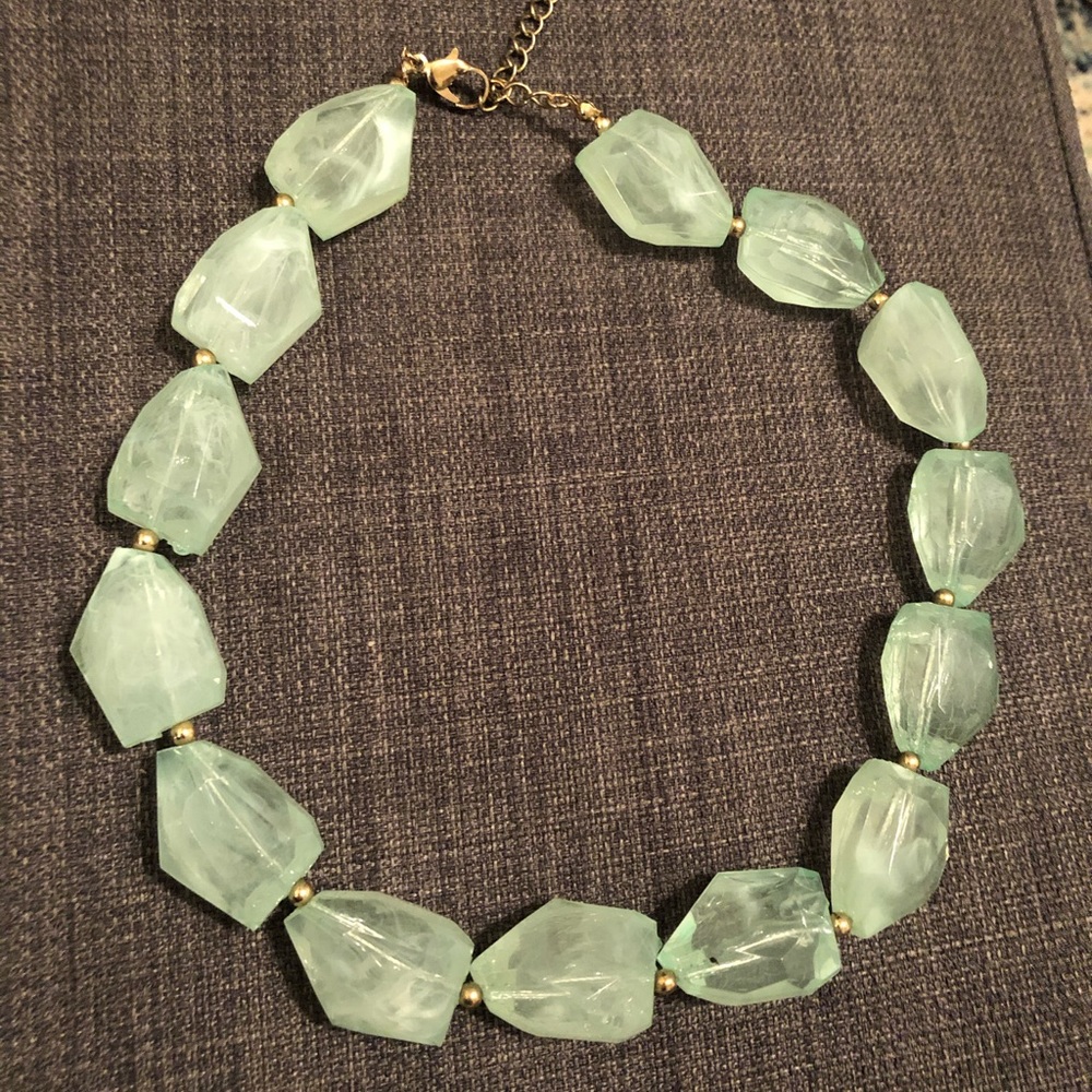 Sea Foam Green Statement Necklace